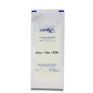 Curativo Compressa com Emulsão de Petrolatum 7,6x20,3cm Curatec