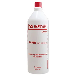 Solução PHMB 0,1% Limpeza de Feridas Polihexam 350ml Helianto