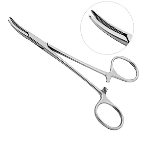Pinça Halsted Mosquito Curva 12,5cm Com Dente Safer