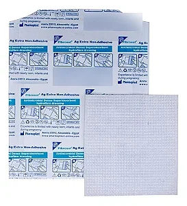 Curativo Hidrofibra Com Prata Fibrosol AG Extra 10cm X 10cm Pharmaplast