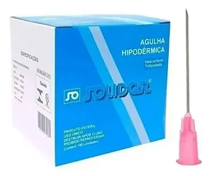 Agulha Hipodérmica Solidor 40 X 1,20mm C/100 Unidades