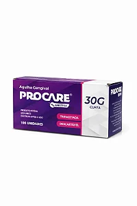Agulha Gengival 30G Curta Procare C/100 Unidades