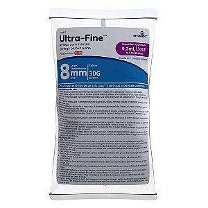 Seringa De Insulina  1,0cc 8mm U-Fine C/10 Unidades Embecta Ref 328328