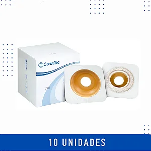 Placa Sur-Fit Advantage Durahesive Moldável 22-33 45mm Convexa C/10 Convatec