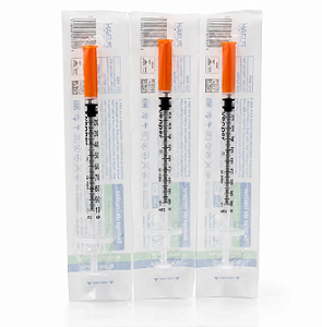 Seringa de Insulina 1ml C/Agulha Fixa 6x0,25mm C/10 Unidades Venper