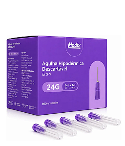 Agulha Hipodérmica Medix 20 X 5,5mm C/100 Unidades