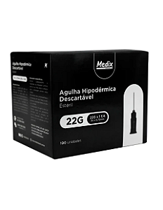 Agulha Hipodérmica Medix 30 X 0,70mm C/100 Unidades