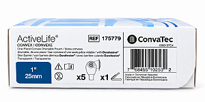 Bolsa de Colostomia Active Life Transparente Convexa 25mm C/5 Convatec