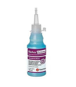 Clorexidina Riohex 2% Alcoolica Colorida 100ml Rioquimica