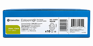 Bolsa de Colostomia Esteem+ Flex Convexa Drenável V0 20-57mm Opaca Recortável C/10 Convatec