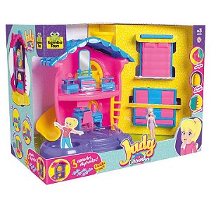 BRINQUEDO CASINHA BONECA QUARTO JUDY C/ ACESSORIOS