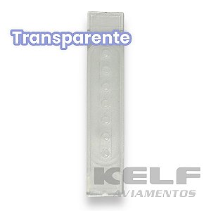 Regulador Plástico para boné 1 pino Cor transparente (milheiro)