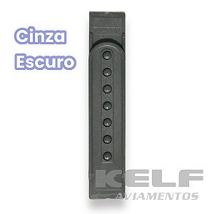 Regulador Plástico para boné 1 pino  - Cinza Chumbo