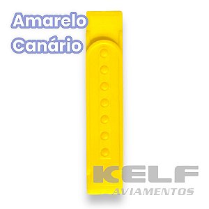 Regulador Plástico para boné 1 pino  - Amarelo Canário