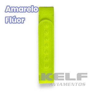 Regulador Plástico para boné 1 pino  - Amarelo Flúor