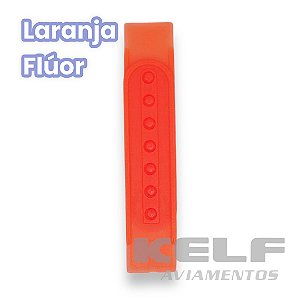 Regulador Plástico para boné 1 pino  - Laranja Flúor