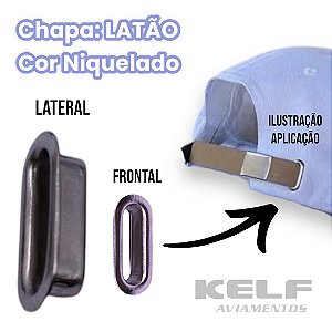 Ilhós Oval de Latão 16mm  - Cor Niquelado 1.000un P17A