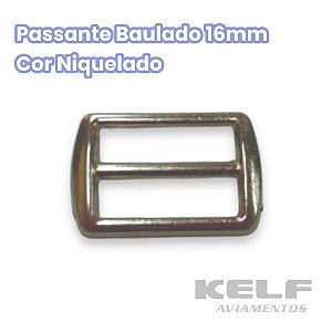 Passante Baulado 16mm - Cor Niquelado 1.000un