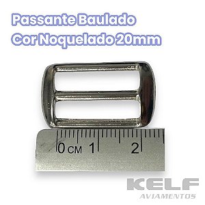 Passante Baulado 20mm - Cor Niquelado 1.000un