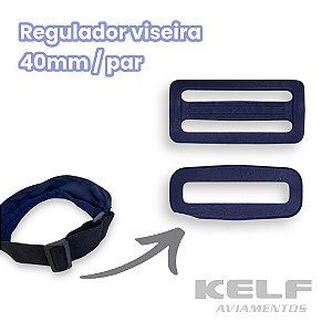 RV01 - Regulador Viseira 40mm P07A Cor Preto - 100un (par)