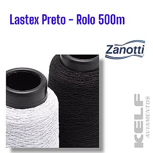 Lastex 260 Tex Preto 1001 Rolo 500m Zanotti