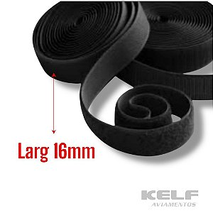 Velcro 16mm - Cor preto Cx 750m