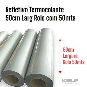 Refletivo Termocolante 50cm Largura Rolo com 50mts (s/ Laudo) P7C
