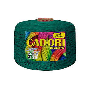Barbante Cadori 4/6 - Cor Verde Escuro 821  Rolo 1800m