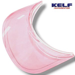Aba Translúcida para Boné ou Viseira - Cor Rosa Claro