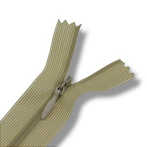 Ziper Invisível Fixo Tela n°3 45cm - Cor Bege 308 10un BV1A