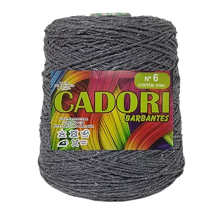 Barbante Cadori 4/6 Cor Cinza 707 - Rolo 610m