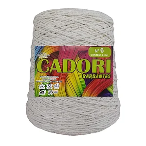 Barbante Cadori 4/6 Cor Especial Cru 703 - Rolo 610m
