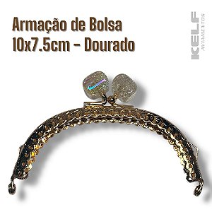 Armação de Bolsa 153710 10x7,5cm - Cor Dourada 1un