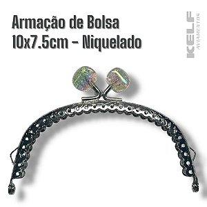 Armação de Bolsa 153710 10x7,5cm - Cor Niquelada 1un