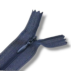 Ziper Invisível Fixo Tela n°3 40cm - Cor Azul Marinho Noite 226 10un BV1C