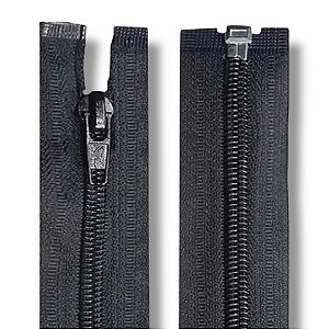 Zíper Nylon Destacável N5 75cm 10PC - Cor 580 Preto