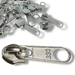 Cursor Ziper N.8 - Cor Niquelado 10un