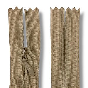 Ziper Invisível Fixo Tela n°3 15cm - Cor Cafe Leite 10un BV1C