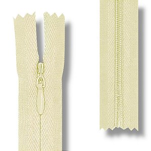 Ziper Invisível Fixo Tela n°3 50cm - Cor Amarelo Bebê 104 10un PD1A