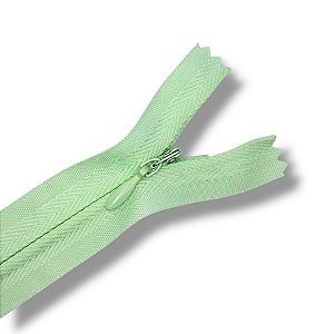 Ziper Invisível Fixo Tela n°3 20cm - Cor Verde Bebe 531 10un BV1ABC