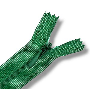 Ziper Invisível Fixo Tela n°3 20cm - Cor Verde Bandeira 540 10un BV1ABC