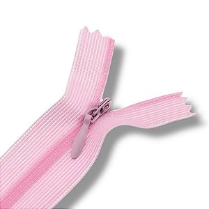 Ziper Invisível Fixo Tela n°3 20cm - Cor Rosa 512 10un BV1ABC