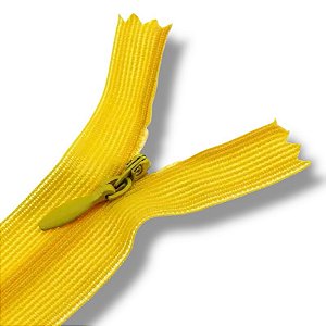 Ziper Invisível Fixo Tela n°3 20cm - Cor Amarelo Ouro 506 10un BV1ABC