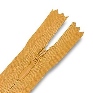 Ziper Invisível Fixo Tela n°3 20cm - Cor Mostarda 122 10un BV1ABC