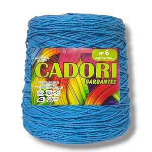 Barbante Cadori 4/6 Cor Azul Turquesa 749 - Rolo 610m