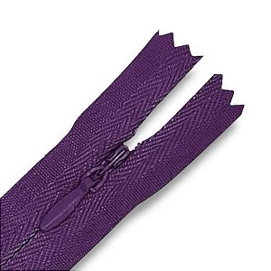 Ziper Invisível Fixo Tela n°3 20cm - Cor Roxo 187/526 10un BV1ABC