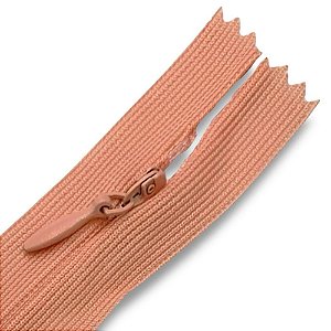 Ziper Invisível Fixo Tela n°3 20cm - Cor Laranja 522 10un BV1ABC