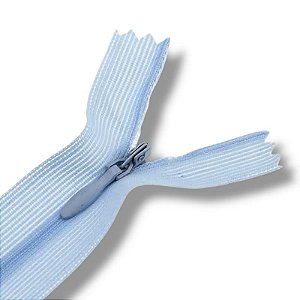 Ziper Invisível Fixo Tela n°3 20cm - Cor Azul Celeste 542 10un BV1ABC