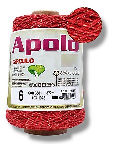 Fio Apolo Brilho Nº 6 Círculo Cor 3581  372m