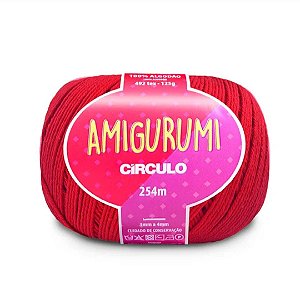 Amigurumi 125g - Cor 3402 Vermelho Círculo
